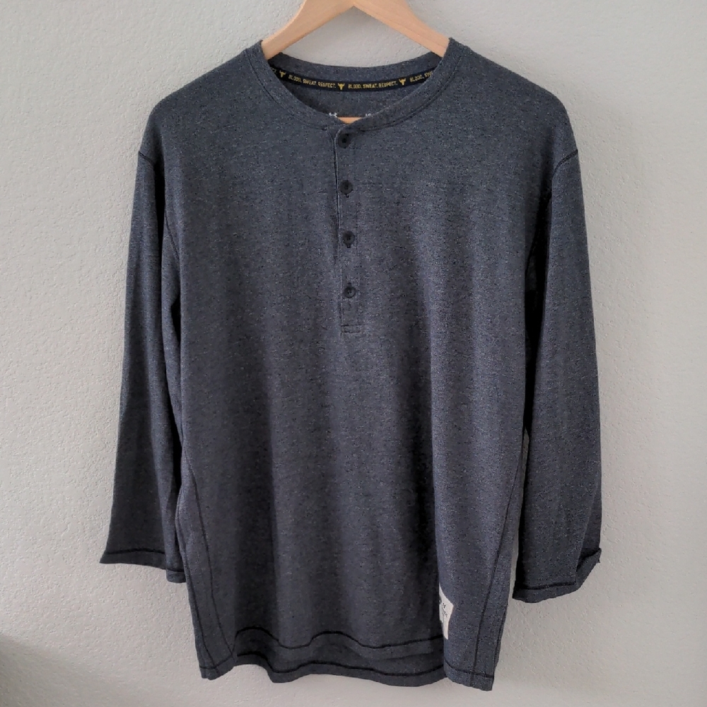 Under Armour Dark Gray Long Sleeve Henley